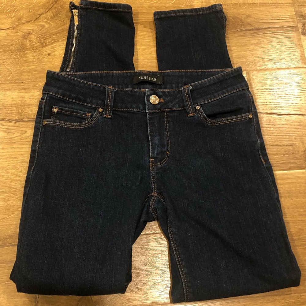 White House Black Market Skimmer Skinny Jeans, Size 00